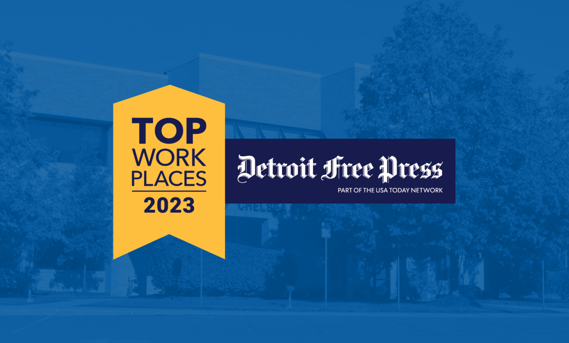 Detroit FreePress Top Places to Work Badge